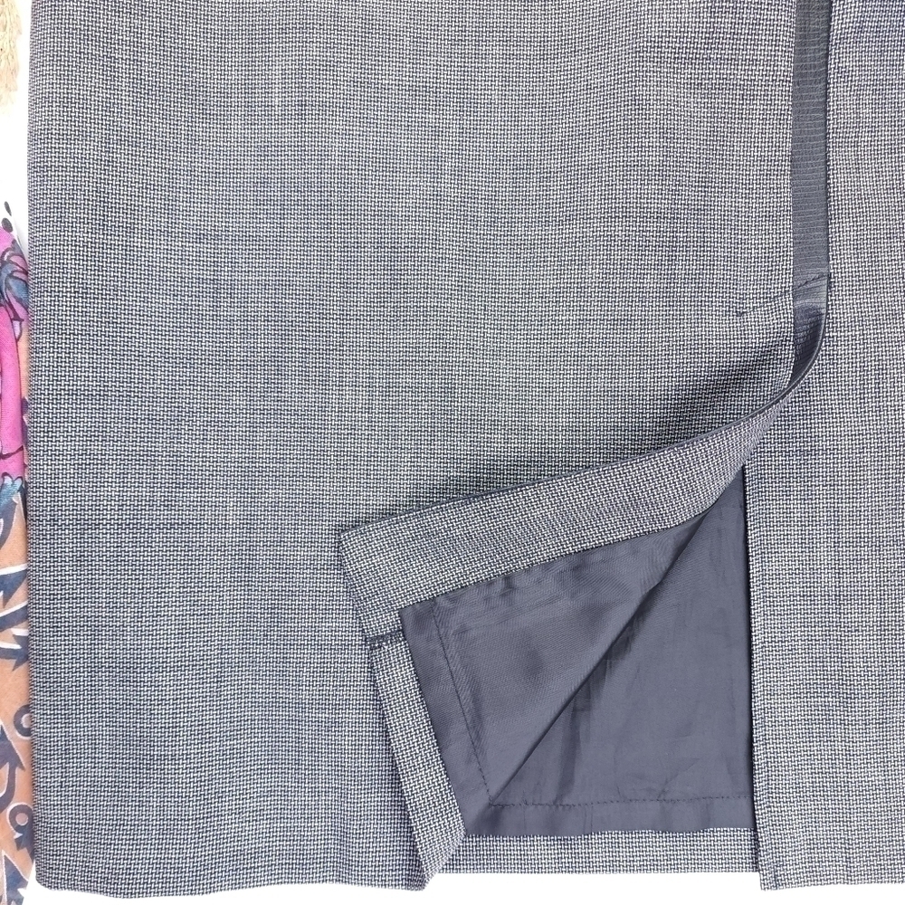 Harve Benard Sport Gray Wool Skirt Sz 8 - Picture 4 of 8